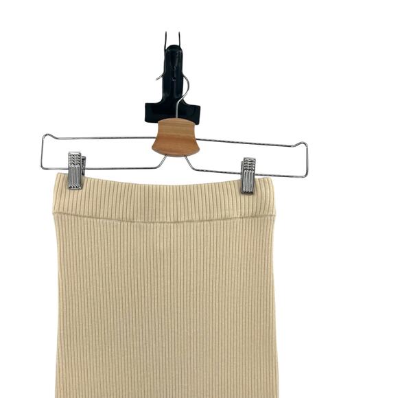 Camila Coelho Dahlia Skirt Midi Sweater Knit Stretch Ivory Cream Size Small - Picture 3 of 9